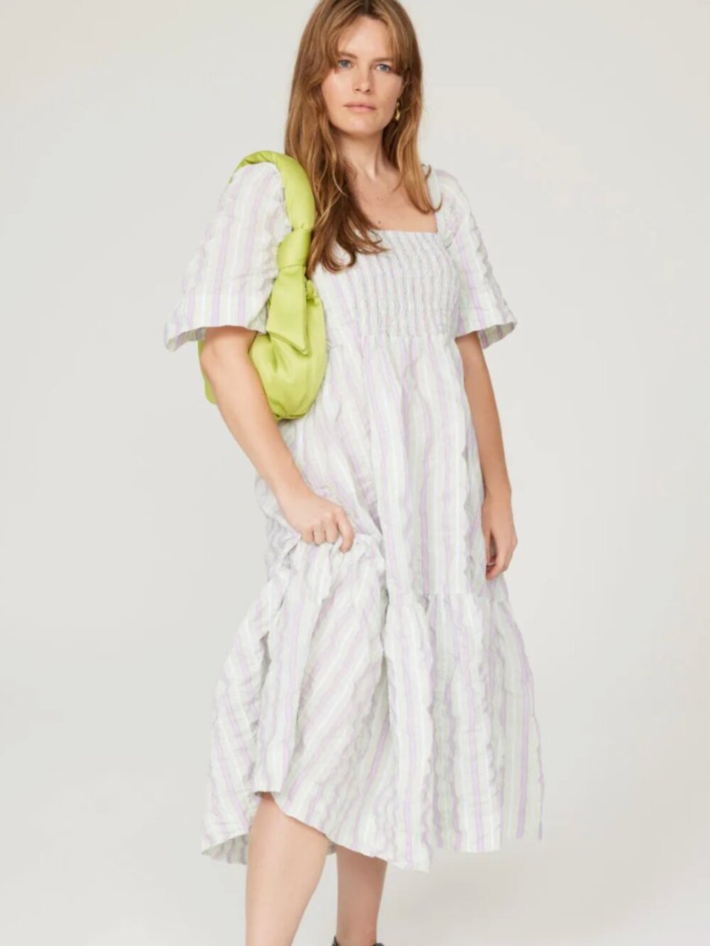 Ganni Stripe Seerstrucker Dress